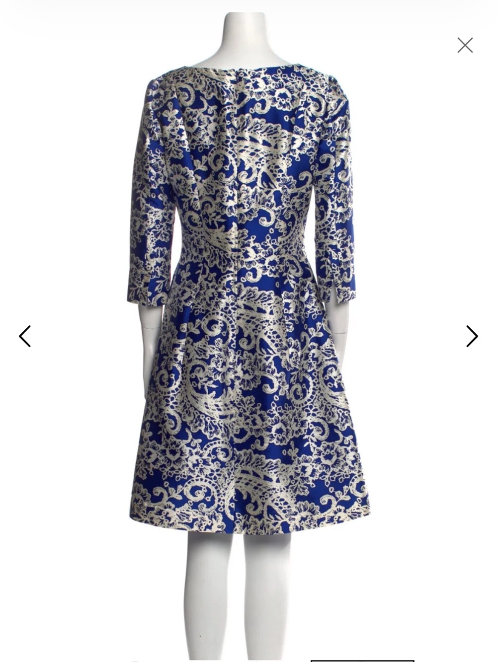 Oscar de la Renta Silk Dress - Picture 3 of 5